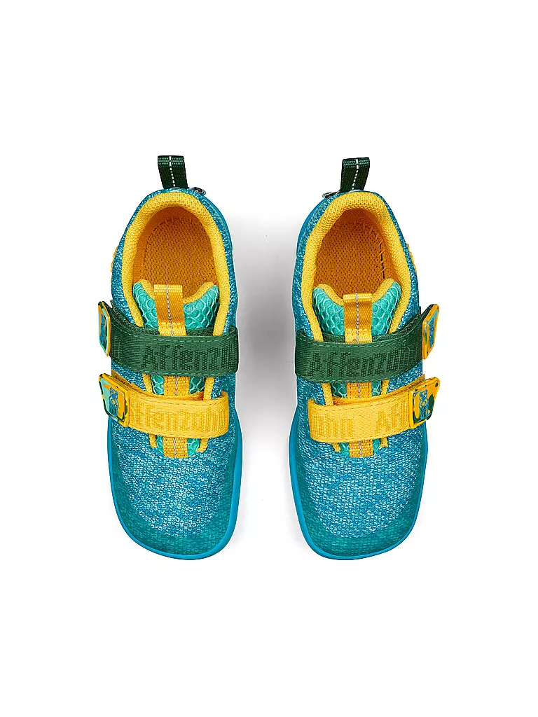 AFFENZAHN | Chaussures pieds nus pour enfants KNIT HAPPY Bär | türkis
