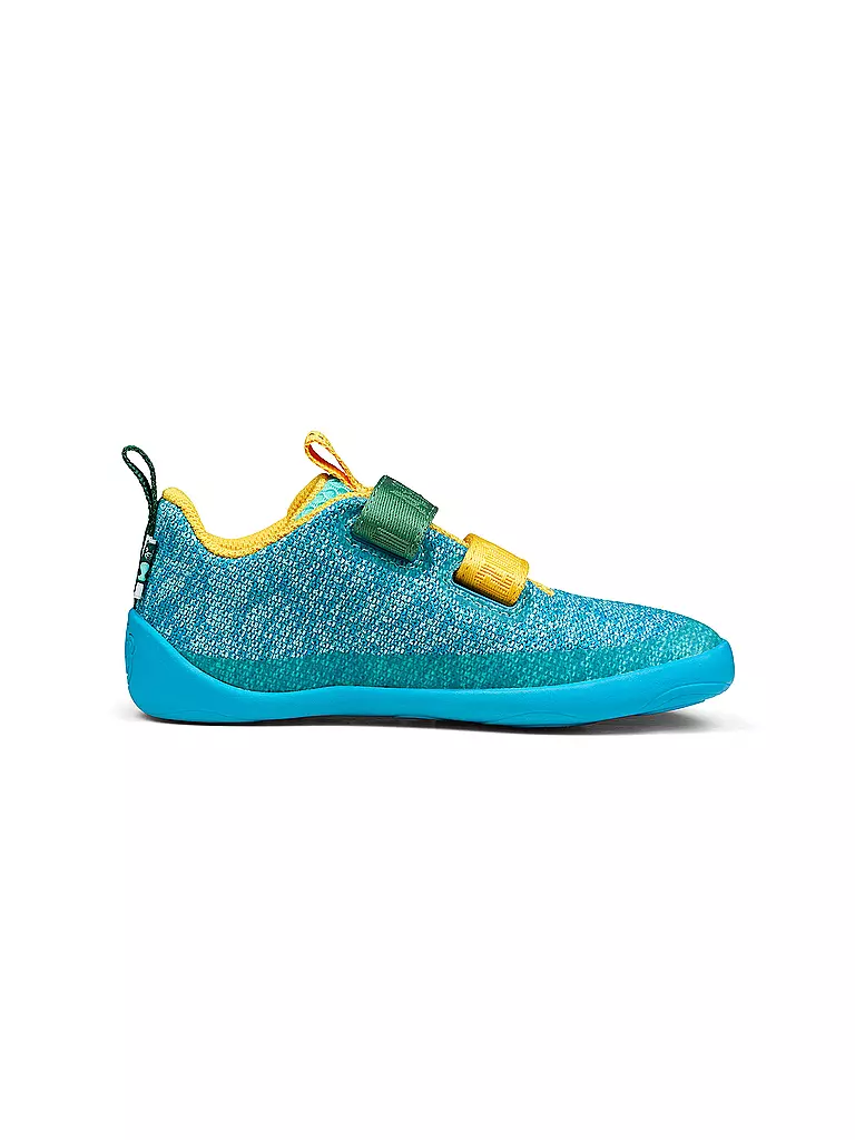 AFFENZAHN | Chaussures pieds nus pour enfants KNIT HAPPY Bär | türkis