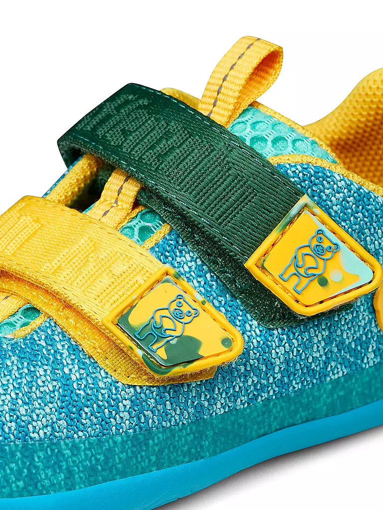 AFFENZAHN | Chaussures pieds nus pour enfants KNIT HAPPY Bär | türkis