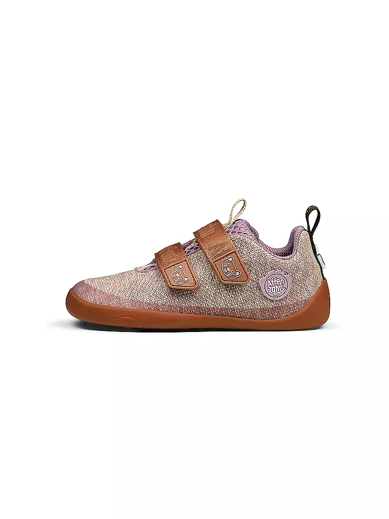 AFFENZAHN | Chaussures pieds nus pour enfants KNIT HAPPY Chat | beige