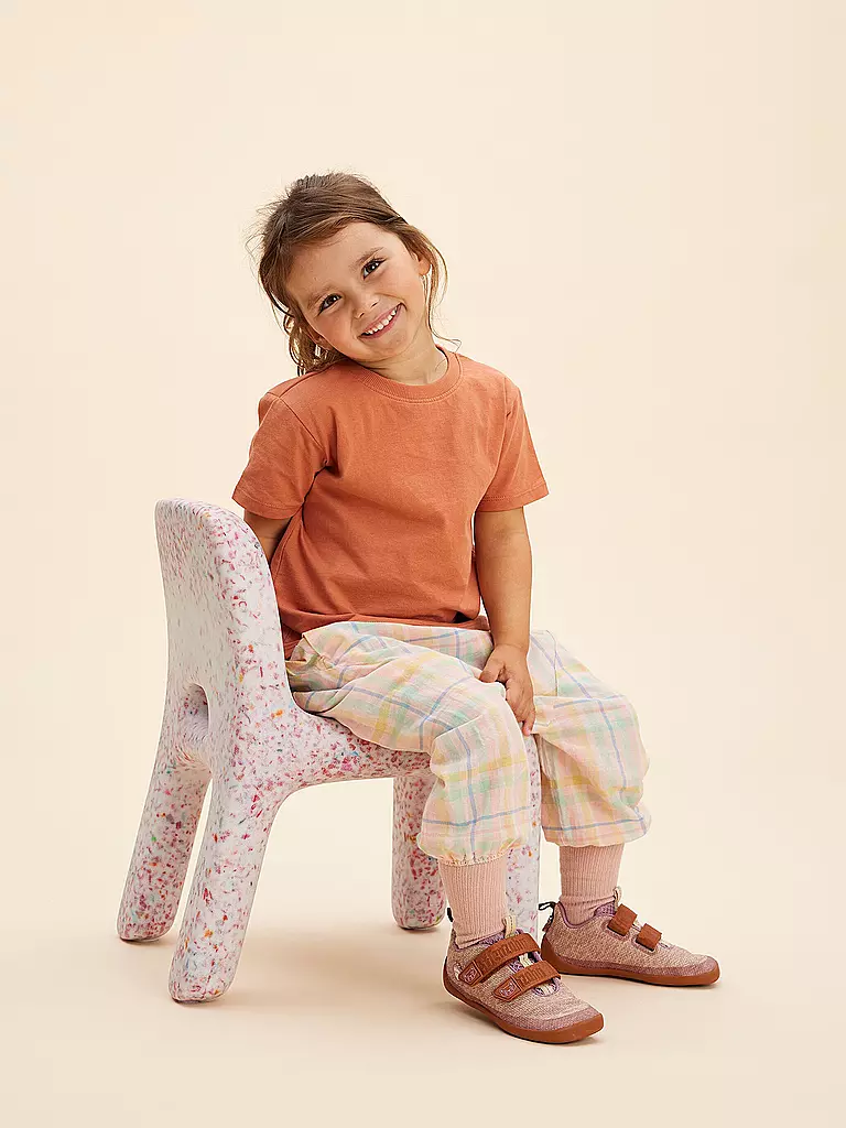 AFFENZAHN | Chaussures pieds nus pour enfants KNIT HAPPY Chat | beige