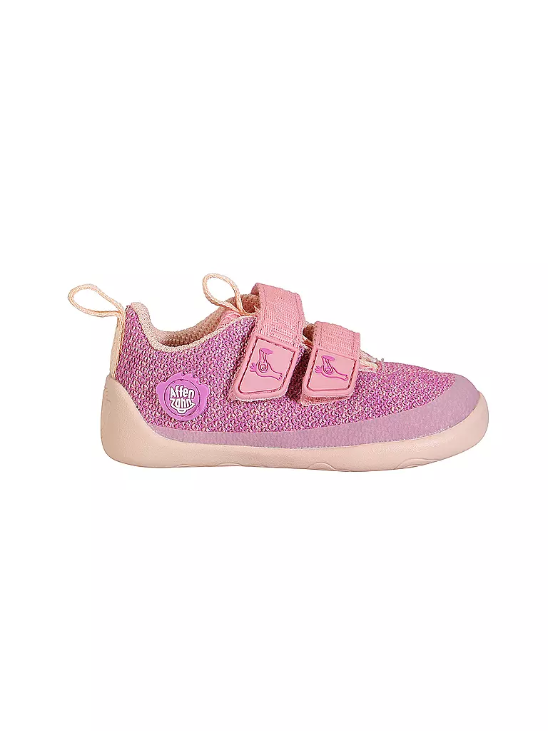 AFFENZAHN | Chaussures pieds nus pour enfants KNIT HAPPY Flamant rose | rosa