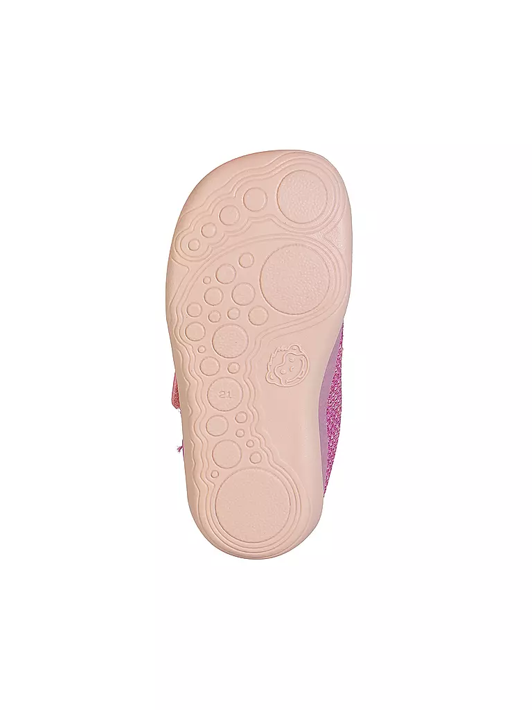 AFFENZAHN | Chaussures pieds nus pour enfants KNIT HAPPY Flamant rose | rosa