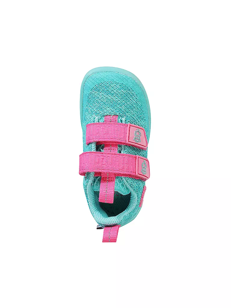 AFFENZAHN | Chaussures pieds nus pour enfants KNIT HAPPY Hibou | Turquoise