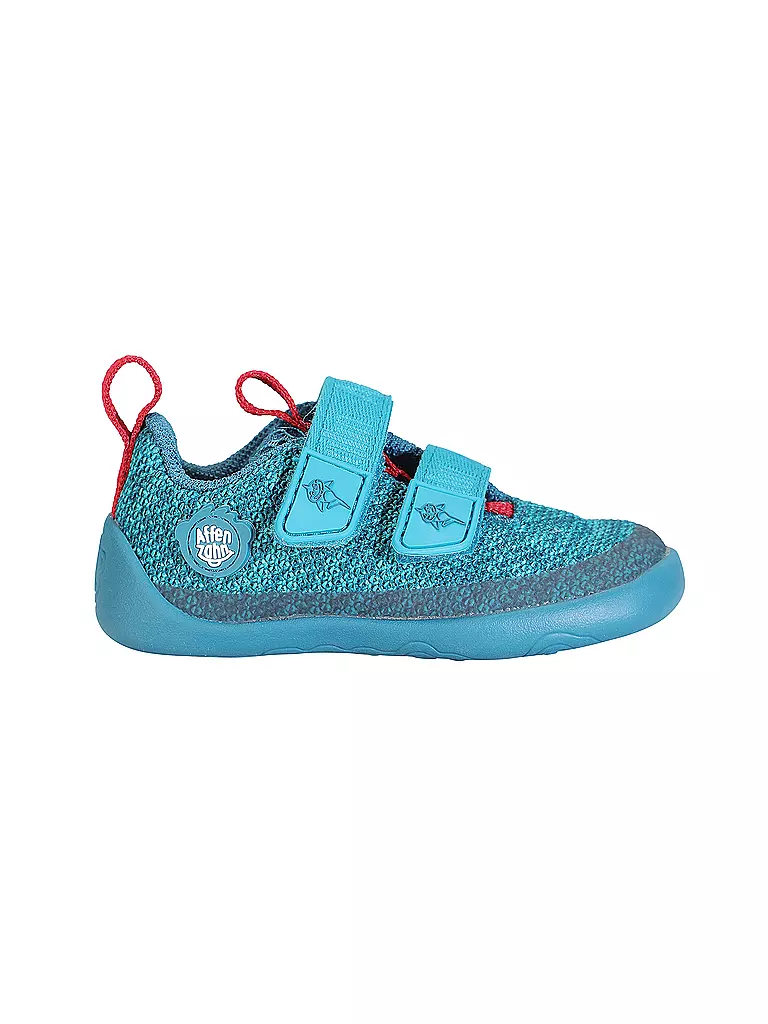 AFFENZAHN | Chaussures pieds nus pour enfants KNIT HAPPY Requin | blau