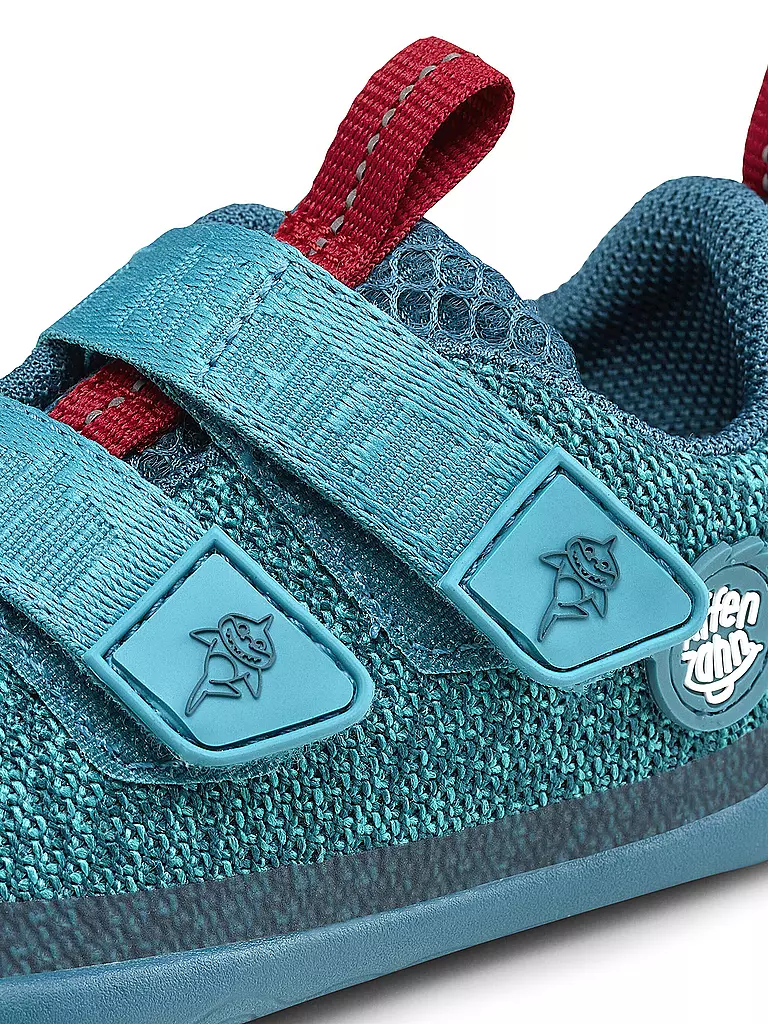AFFENZAHN | Chaussures pieds nus pour enfants KNIT HAPPY Requin | 