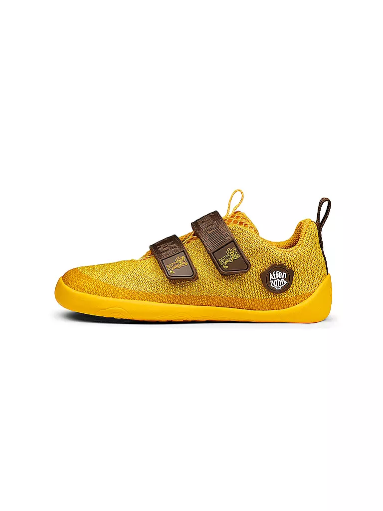 AFFENZAHN | Chaussures pieds nus pour enfants KNIT HAPPY Tigre | Jaune