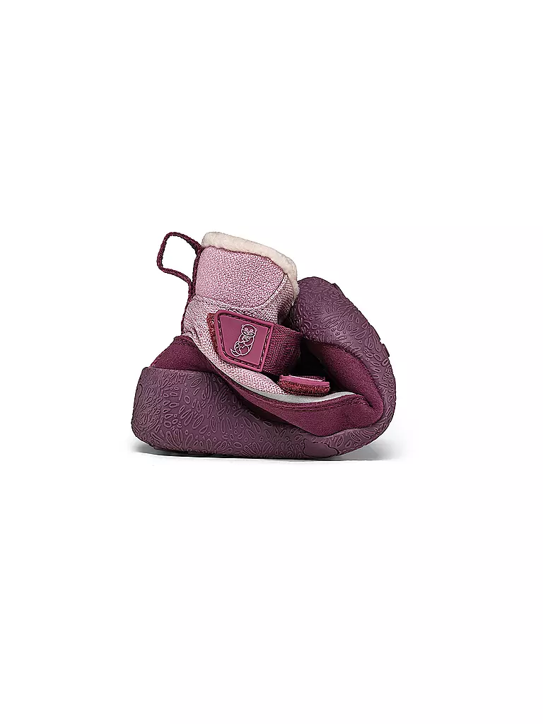 AFFENZAHN | Chaussures premiers pas d'hiver VEGAN SNUGGY Loutre | Rose