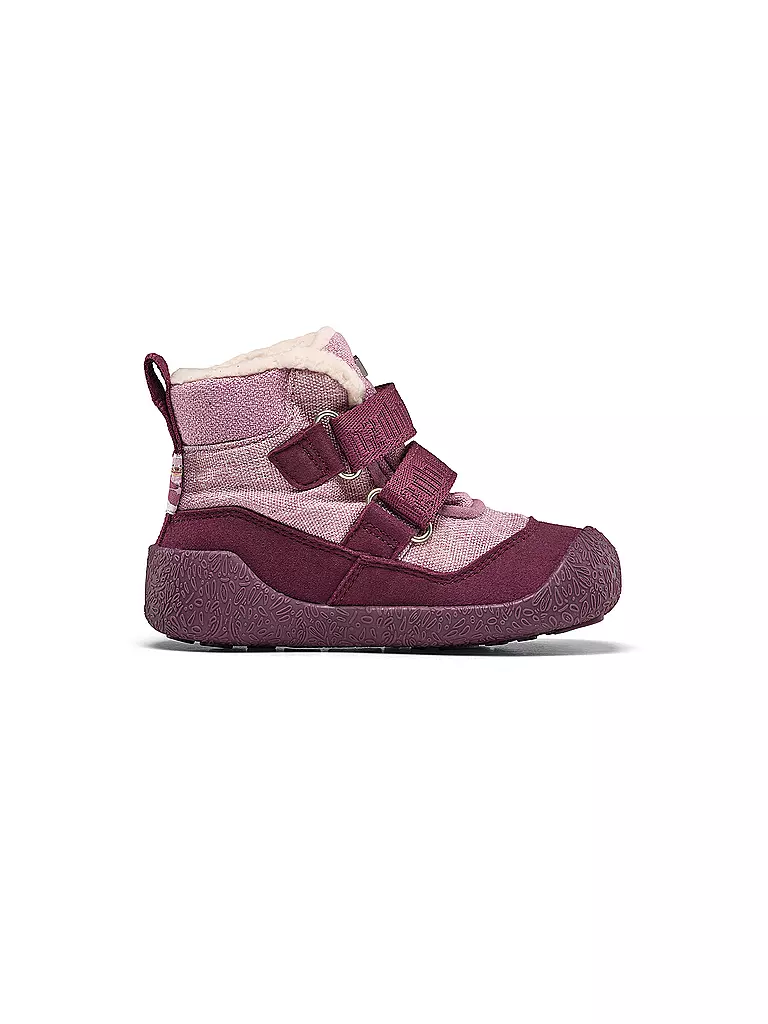 AFFENZAHN | Chaussures premiers pas d'hiver VEGAN SNUGGY Loutre | Rose