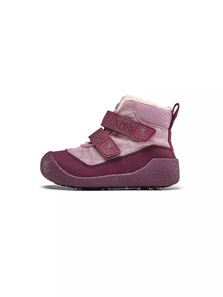 AFFENZAHN | Chaussures premiers pas d'hiver VEGAN SNUGGY Loutre | Rose