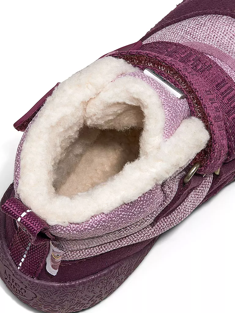 AFFENZAHN | Chaussures premiers pas d'hiver VEGAN SNUGGY Loutre | Rose