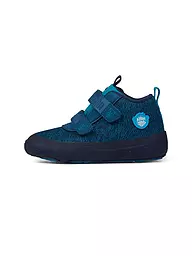 AFFENZAHN | Kinder Barfußschuhe - Übergangsschuhe KNIT HAPPY  Bär | Bleu foncé