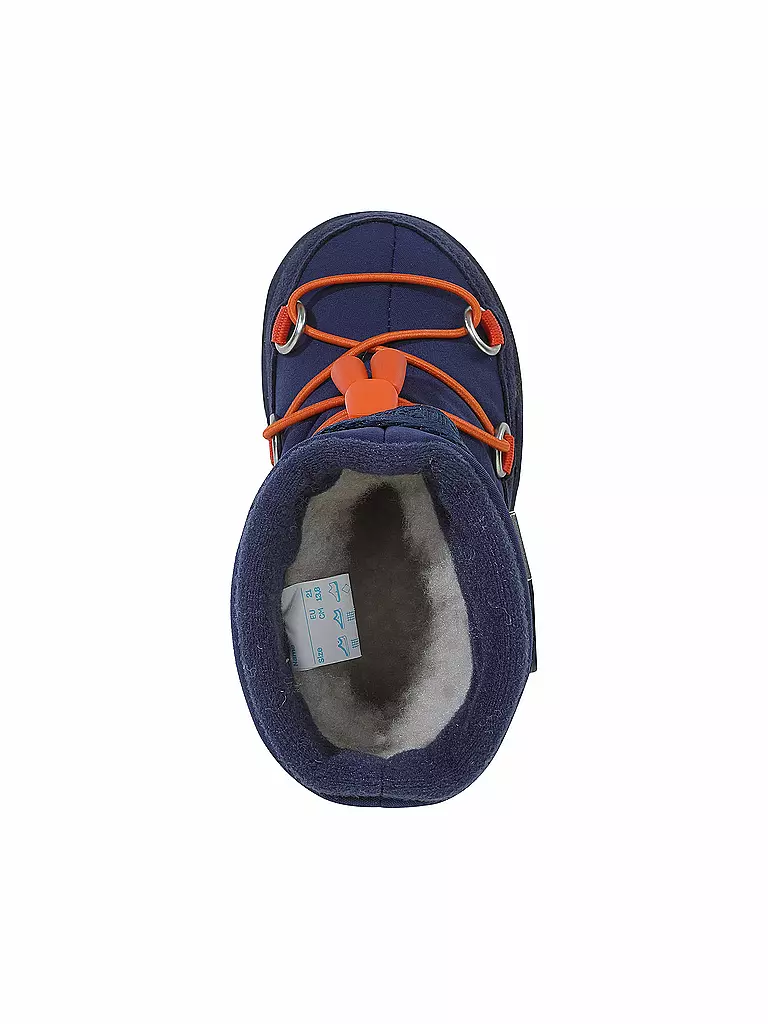 AFFENZAHN | Kinder Barfußschuhe -  Stiefel SNOWY ELEFANT | Bleu