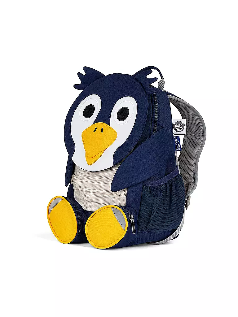 AFFENZAHN | Kinder Rucksack Große Freunde - Pinguin | Bleu foncé