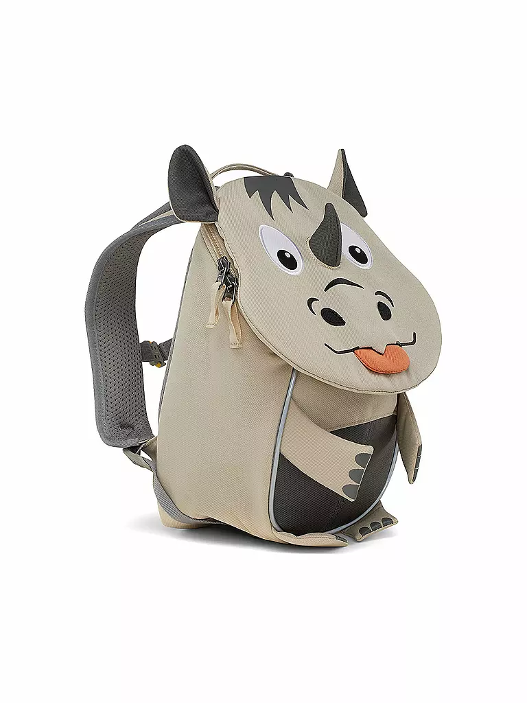 AFFENZAHN | Kinder Rucksack Kleine Freunde - Nashorn | Gris