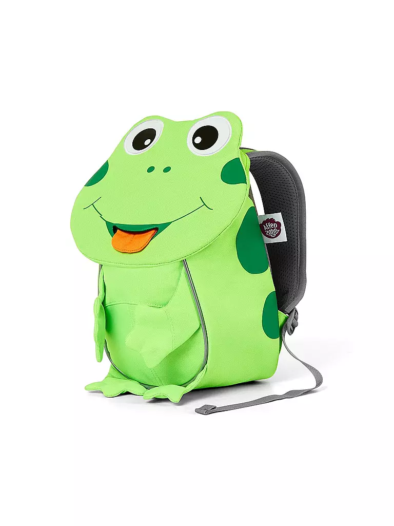 AFFENZAHN | Kinder Rucksack Kleine Freunde Neon - Frosch | Vert
