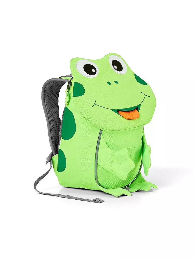 AFFENZAHN | Kinder Rucksack Kleine Freunde Neon - Frosch | Vert