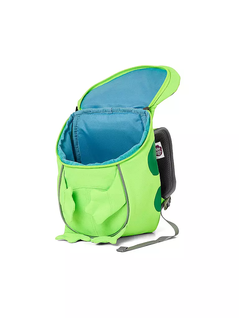AFFENZAHN | Kinder Rucksack Kleine Freunde Neon - Frosch | Vert