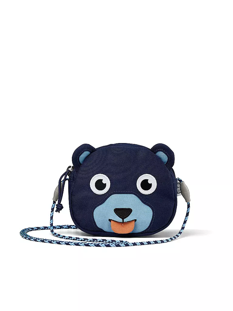 AFFENZAHN | Porte-monnaie enfant OURS | Bleu foncé