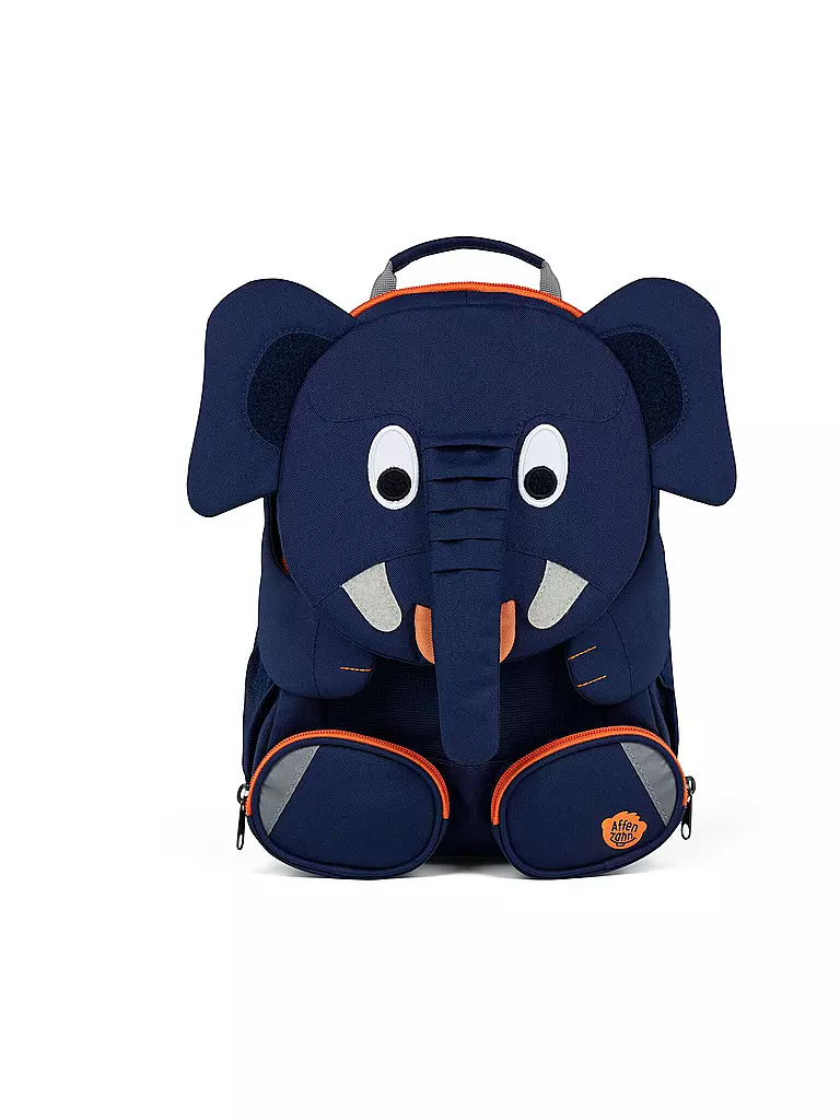 AFFENZAHN | Sac à dos enfant Grands Amis - Éléphant | Bleu foncé