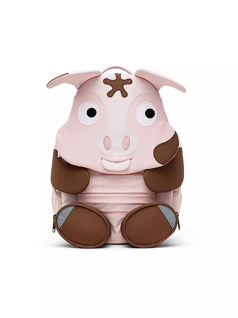 AFFENZAHN | Sac à dos enfant Grands Amis - Cochon Tonie | Rose