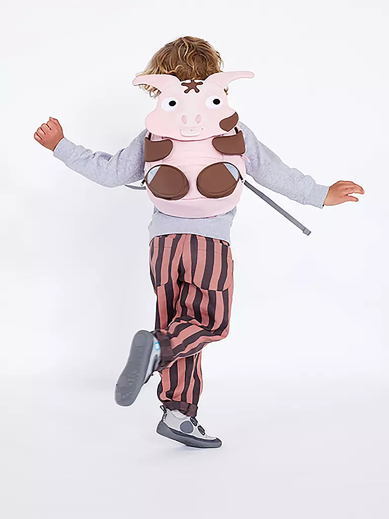 AFFENZAHN | Sac à dos enfant Grands Amis - Cochon Tonie | Rose