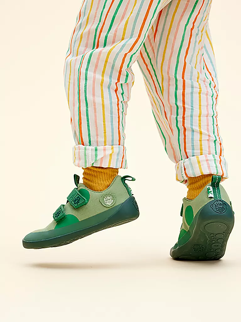 AFFENZAHN | Sneaker Barfußschuh COTTON LUCKY Frosch pour enfants | 