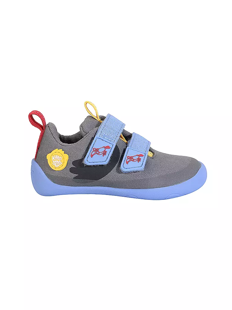 AFFENZAHN | Sneakers pieds nus pour enfants COTTON LUCKY Toucan | grau