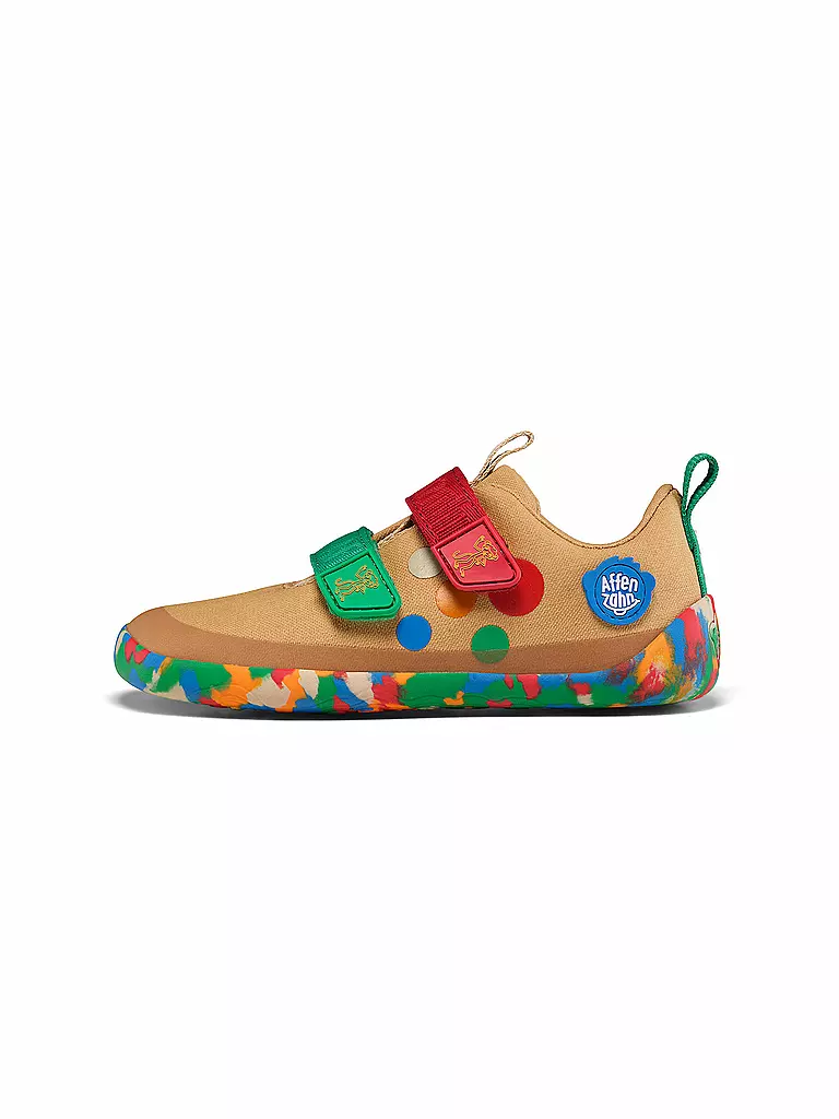 AFFENZAHN | Sneakers pieds nus pour enfants COTTON LUCKY | beige