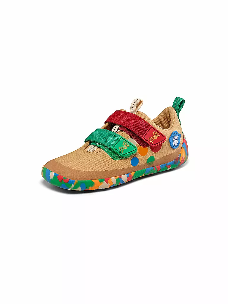 AFFENZAHN | Sneakers pieds nus pour enfants COTTON LUCKY | beige