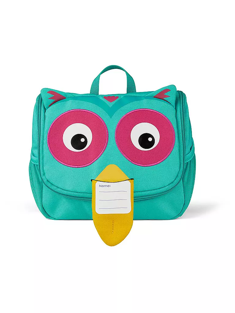 AFFENZAHN | Trousse de toilette enfant Hibou | türkis