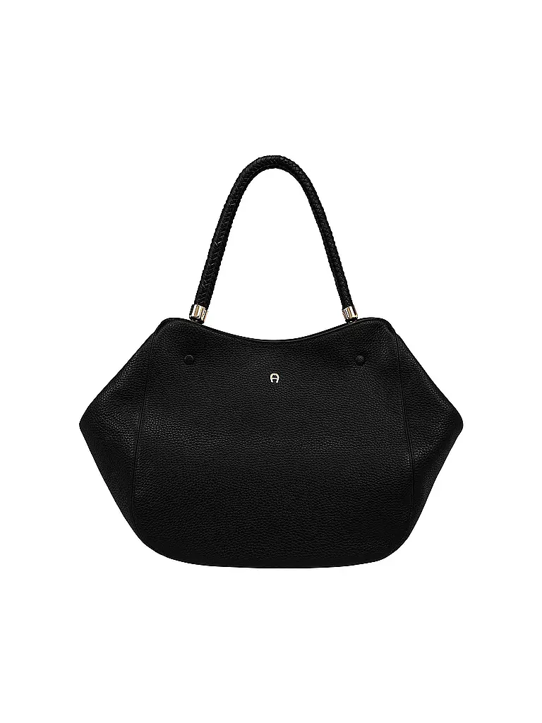 AIGNER | Ledertasche  - Shopper CARRE SOFT Large | Noir