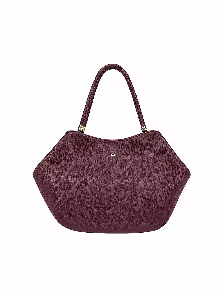AIGNER | Ledertasche  - Shopper CARRE SOFT Large | Rouge foncé