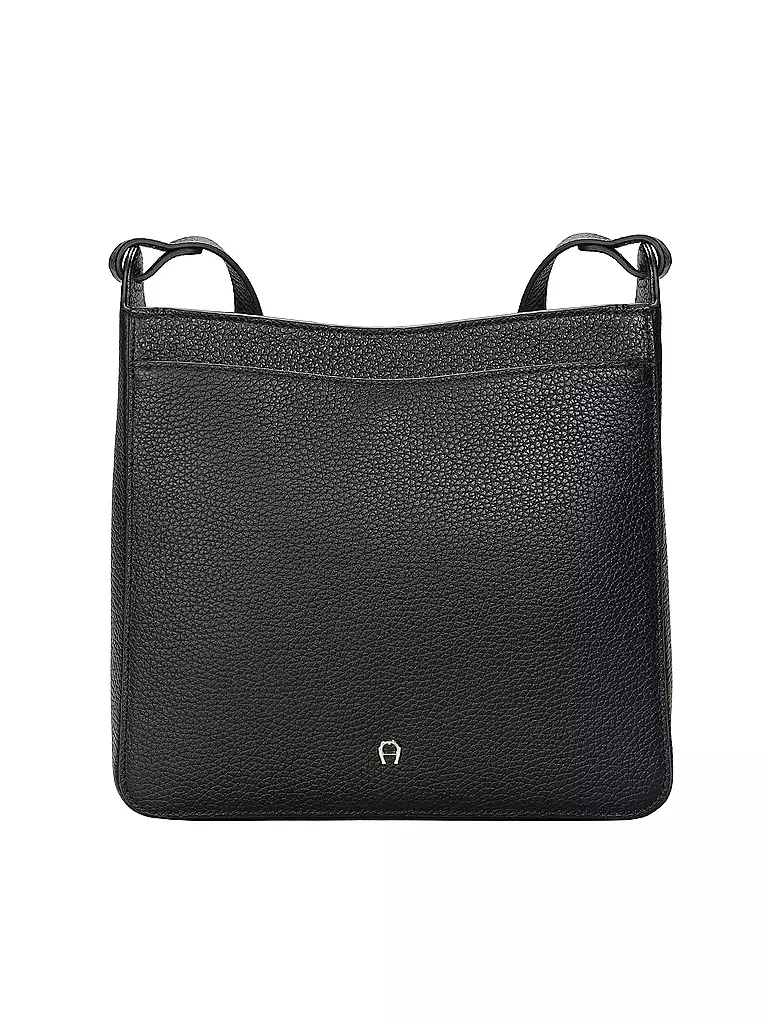 AIGNER | Sac en cuir - Hobo Bag PURA Medium | Noir