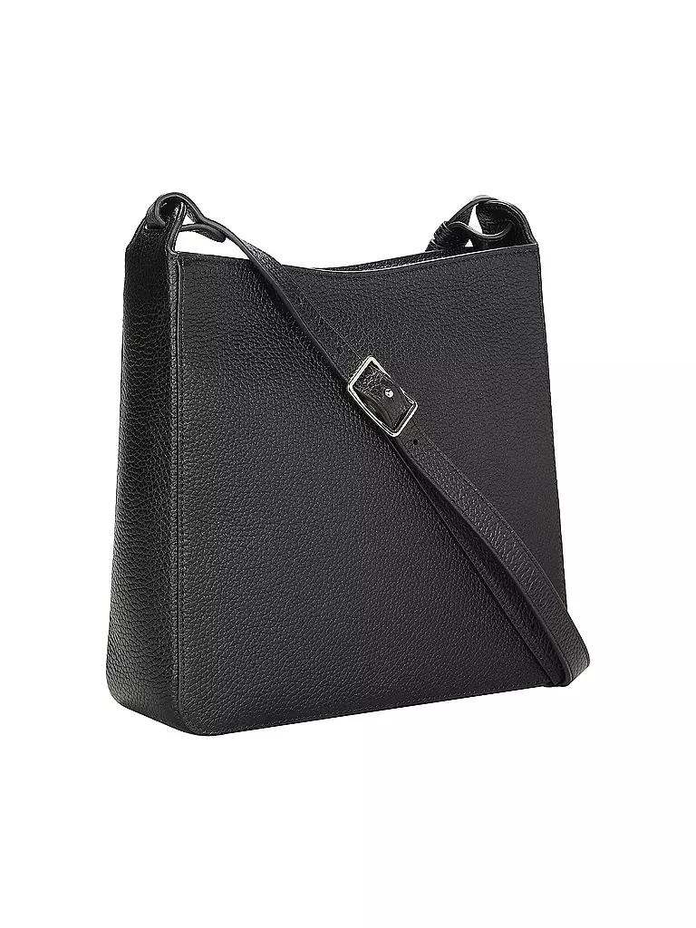 AIGNER | Sac en cuir - Hobo Bag PURA Medium | Noir
