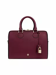 AIGNER | Sac en cuir - Sac à main DELIA Small | Rouge foncé