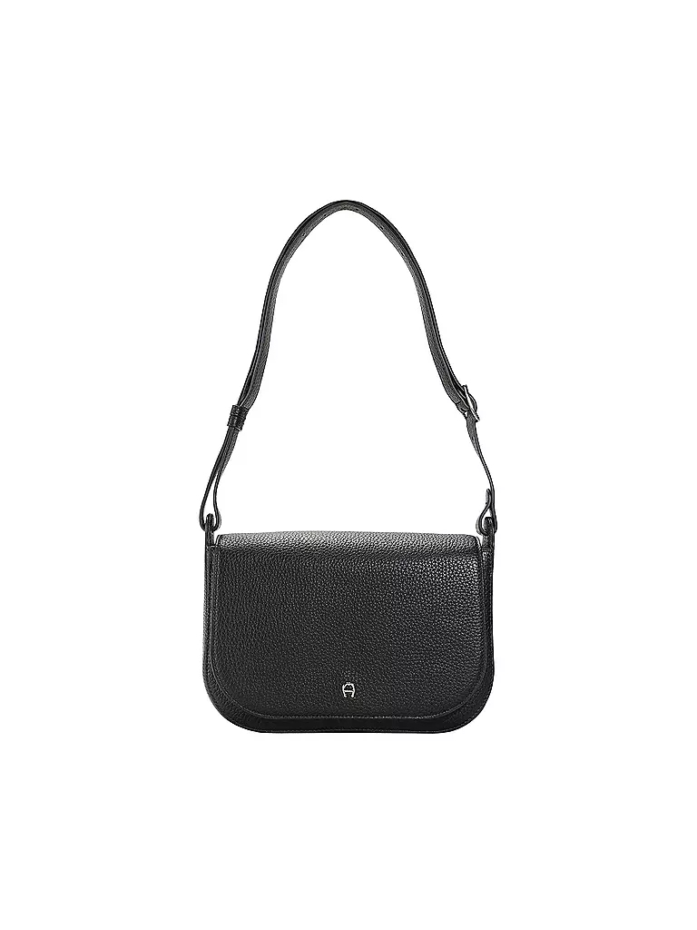 AIGNER | Sac en cuir - Sac bandoulière PURA Medium | schwarz