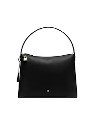 AIGNER | Sac en cuir - Sac Hobo DELIA Large | Noir