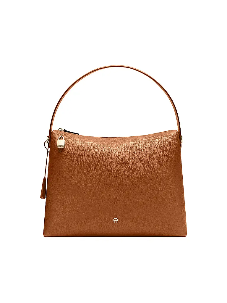 AIGNER | Sac en cuir - Sac Hobo DELIA Large | Marron
