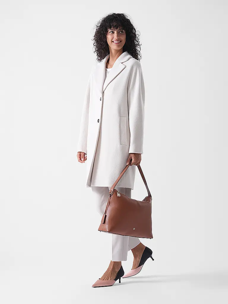 AIGNER | Sac en cuir - Sac Hobo DELIA Large | Marron