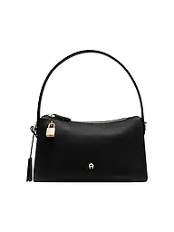 AIGNER | Sac en cuir - Sac Hobo DELIA Small | Noir
