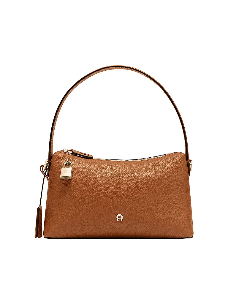 AIGNER | Sac en cuir - Sac Hobo DELIA Small | braun