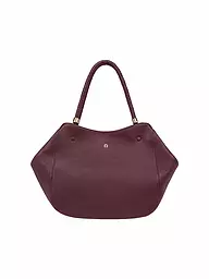 AIGNER | Sac en cuir - Shopper CARRE SOFT Large | Rouge foncé