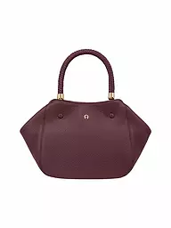 AIGNER | Sac en cuir - Shopper CARRE SOFT Medium | Rouge foncé