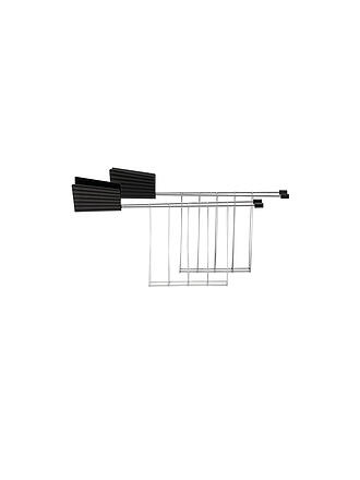 ALESSI | Pince à sandwich Plissé 2 pièces noir MDL08 RACK B