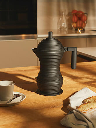 ALESSI | Machine à expresso Pulcina Black Alu/Noir 3 tasses