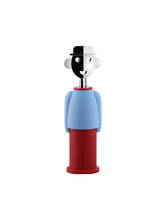 ALESSI | Tire-bouchon Alessandro M. Bleu ciel/Rouge