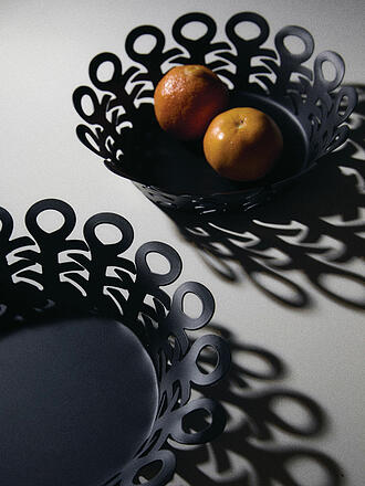 ALESSI | Corbeille à fruits VIMINI 22cm Acier inoxydable Epoxi. Noir