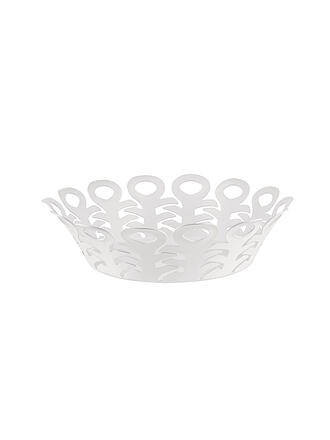 ALESSI | Corbeille VIMINI 22cm Acier inoxydable Epoxi. Blanc