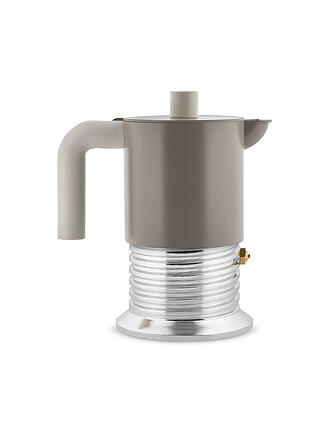 ALESSI | Machine à expresso VITE 3 tasses Aluminium/Gris chaud